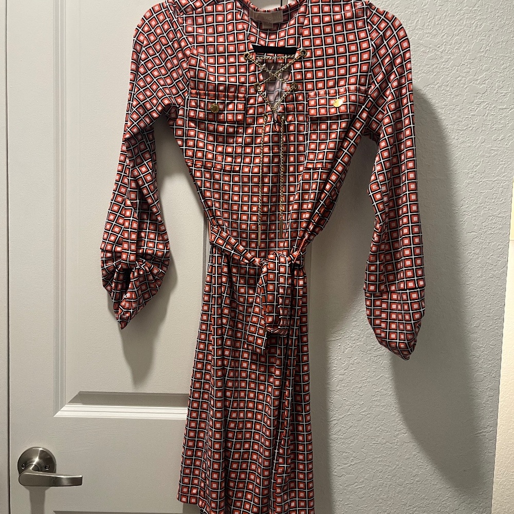 Michael Kors printed shirt dress